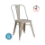 Silla Tolix con asiento de Chapa en color Beige