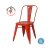 Silla Tolix con asiento de Chapa en color Rojo