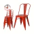 Silla Tolix con asiento de Chapa en color Rojo - comprar online