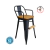Silla tolix para niños con Posapies