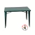 Mesa Tolix con tapa de chapa de 65cm por 130cm y 76cm