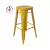 Banqueta sin respaldo Tolix asiento metálico Taburete Amarillo