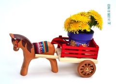 Carreta con caballo - Librería online El gato Neftalí
