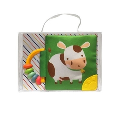Mi libro suave con sonajero y mordillo: Vaca