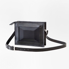 CARTERA MIES II NEGRA Y ALUMINIO NEGRO MATE
