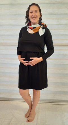 art.707 vestido embarazo y lactancia - madreperla