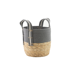 Cesto grande, fibras naturales - Mod Kabul Extra grande 3- 35 x 33 cm
