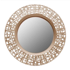 Espejo Lineas -50cm- Champagna