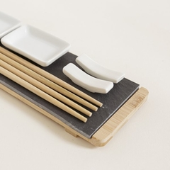 Set x2 sushi bamboo