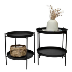MESA CAIRO SET X2- negro
