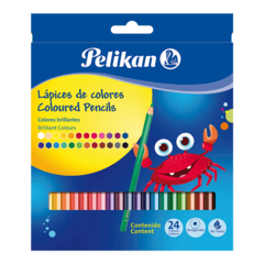 Lapices de colores x24 unid. largos Pelikan (7045)