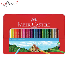 Lata Roja Lapices de colores x36 unid. largos Faber Castell (30)