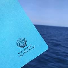 Caderno "para guardar segredos de mar"