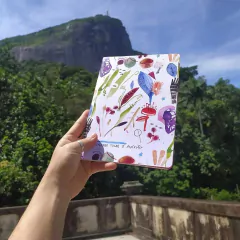caderno urupemba collab Tami Martins sem elástico - di[versa] ideias em movimento