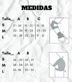 Set de Protecciones Boissy Tripack: Rodillera Codera Muñequera Color NEGRO - comprar online
