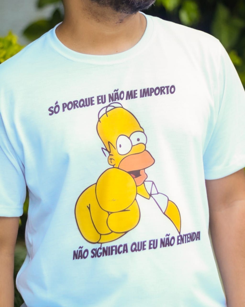 camisa do homer simpsons