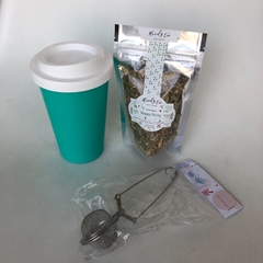 Set: té en hebras + mug + infusor