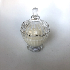 Vela de cera de soja en caramelera