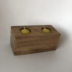 Portavelas de madera - comprar online