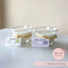 Vela de cera de soja