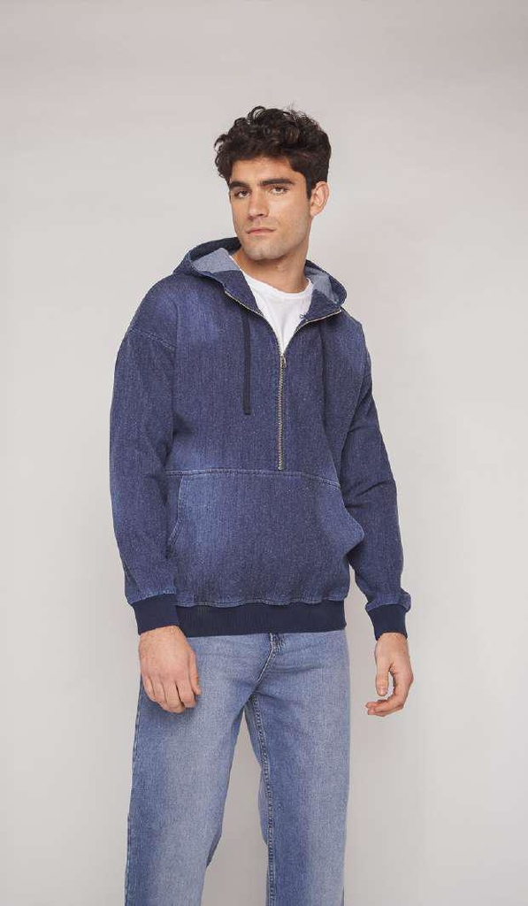 Buzo Denim Jean con Capucha R301