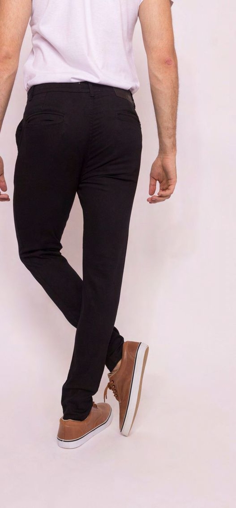 Jean Chino Gabardina Negro R301