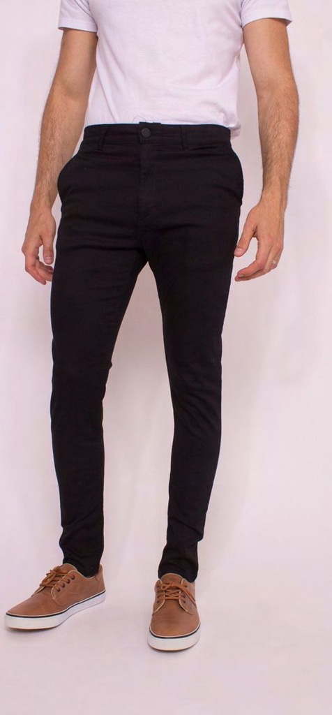 Jean Chino Gabardina Negro R301