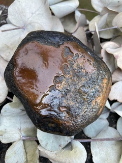 FLINTSTONE-PEDRA FLINT, SILEX MARROM NEGRO MINERAL CRISTAL BRUTO (370g)