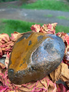 FLINTSTONE-PEDRA FLINT, SILEX NEGRO MARROM MINERAL CRISTAL BRUTO (421G) - comprar online