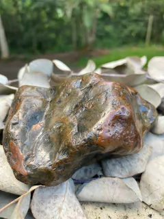 FLINTSTONE-PEDRA FLINT, SILEX MARROM NEGRO MINERAL CRISTAL BRUTO (427g) - comprar online