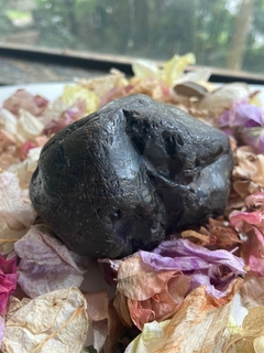 FLINTSTONE-PEDRA FLINT, SILEX MARROM NEGRO MINERAL CRISTAL BRUTO (487g)