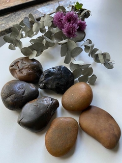KIT para HOTSTONES SPA & WELLNESS, Silex Negro Flintstones 1,003kgs - Águas de São Pedro