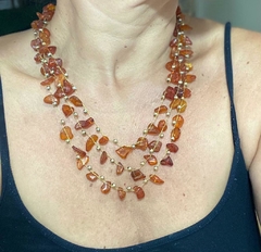 TRIO DE COLAR COM PEDRAS DE ÂMBAR BÁLTICO - comprar online