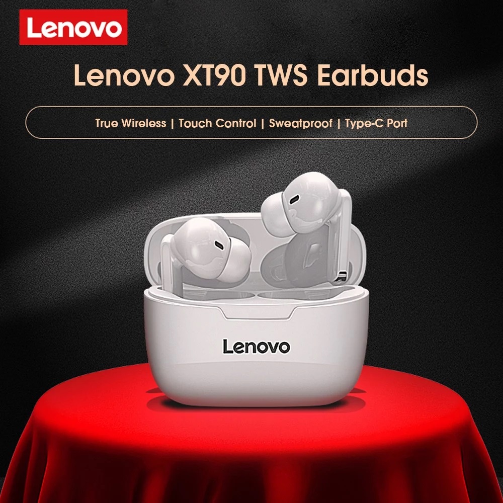 Auriculares Bluetooth Lenovo XT90 - Negro - PLAB STORE