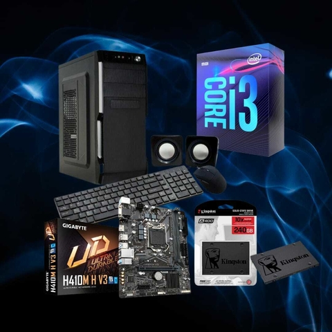 PC Armada- Intel Core i3, 4gb Ram. SSD 240gb+ Teclado, Mouse y Parlantes