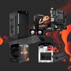 PC Armada- Ryzen 5g, 4gb Ram. SSD 240gb+ Teclado, Mouse y Parlantes