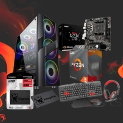PC Armada- Ryzen 3g, 8gb ram, ssd 240gb + Teclado, Mouse y Auricular Gamer