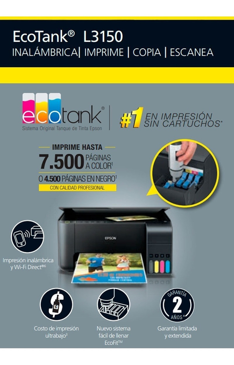 Impresora Epson Ecotank L3150