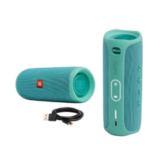 Parlante JBL Flip 5 portátil con bluetooth Black Matte - tienda online