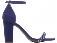 Sandália Feminina Alta Villa Shoes Azul - comprar online