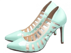 Sapato Scarpin Verniz Verde Menta - comprar online