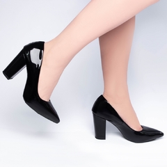 Sapato Scarpin Verniz Preto Confort - comprar online