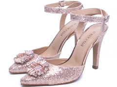Sapato Scarpin Glitter Luminositá Rosê / Metalizado Specchio Rosê na internet