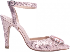 Sapato Scarpin Glitter Luminositá Rosê / Metalizado Specchio Rosê - loja online