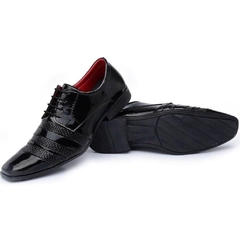 Sapato Social Elegance Verniz Masculino Preto - comprar online