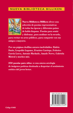"250 Poesía para niños"  Colección Billiken - comprar online