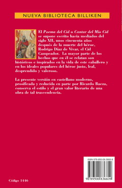 "El poema del Cid"  Colección Billiken - comprar online