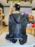MOCHILA TELA DE AVION NEGRA Y PLATEADA - comprar online