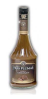 LICOR TRES PLUMAS CHOCOLATE A LA ALMENDRA 700ML