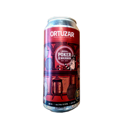 CERVEZA ORTUZAR POKER BOURBON LATA 473ML - comprar online